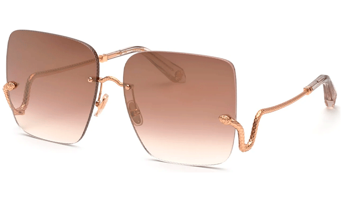 Óculos De Sol Roberto Cavalli Metal Src061 8fcg 63 Feminino - A