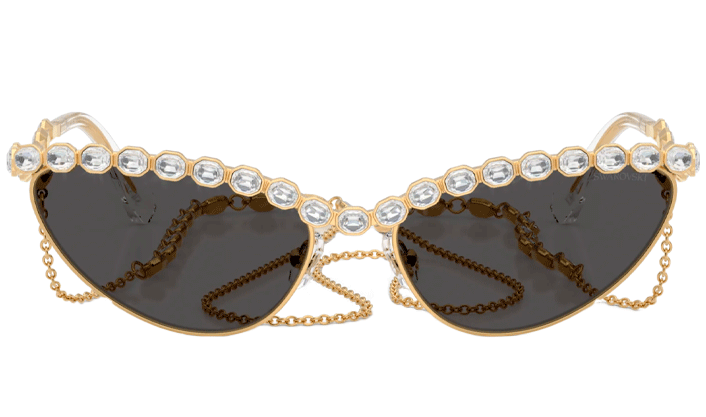 Óculos De Sol Swarovski Metal Pedras + Corente Sk7030 403987 59