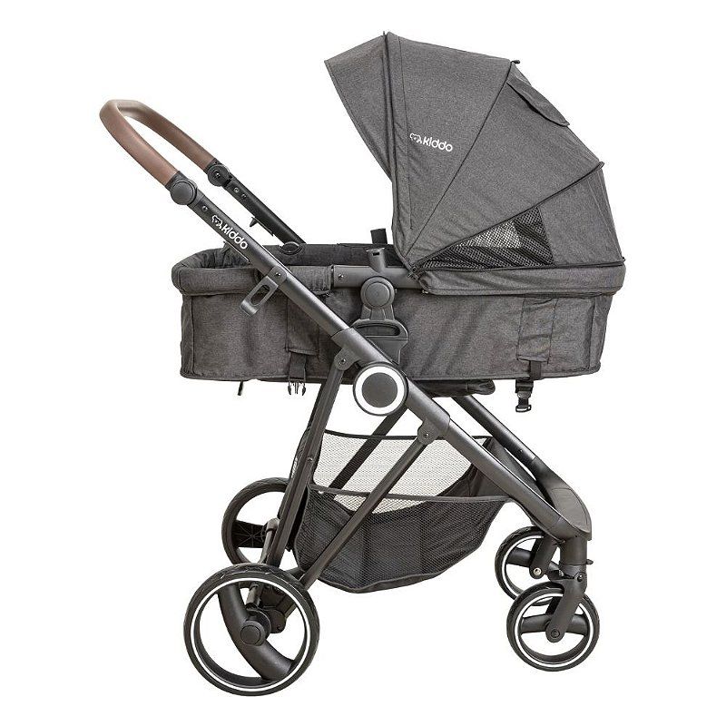 Carrinho de Bebê Cosmos Melange Preto - Conforto e Segurança