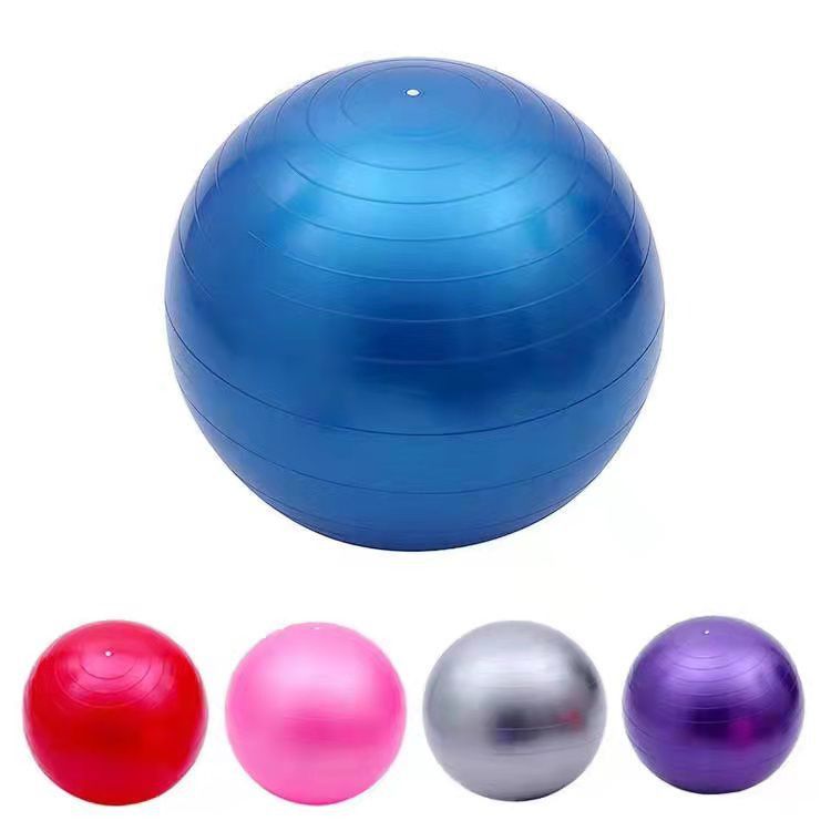 Mandiali e-Shop : Bola Pilates Suiça Premium 65 Cm Exercícios Academia Azul