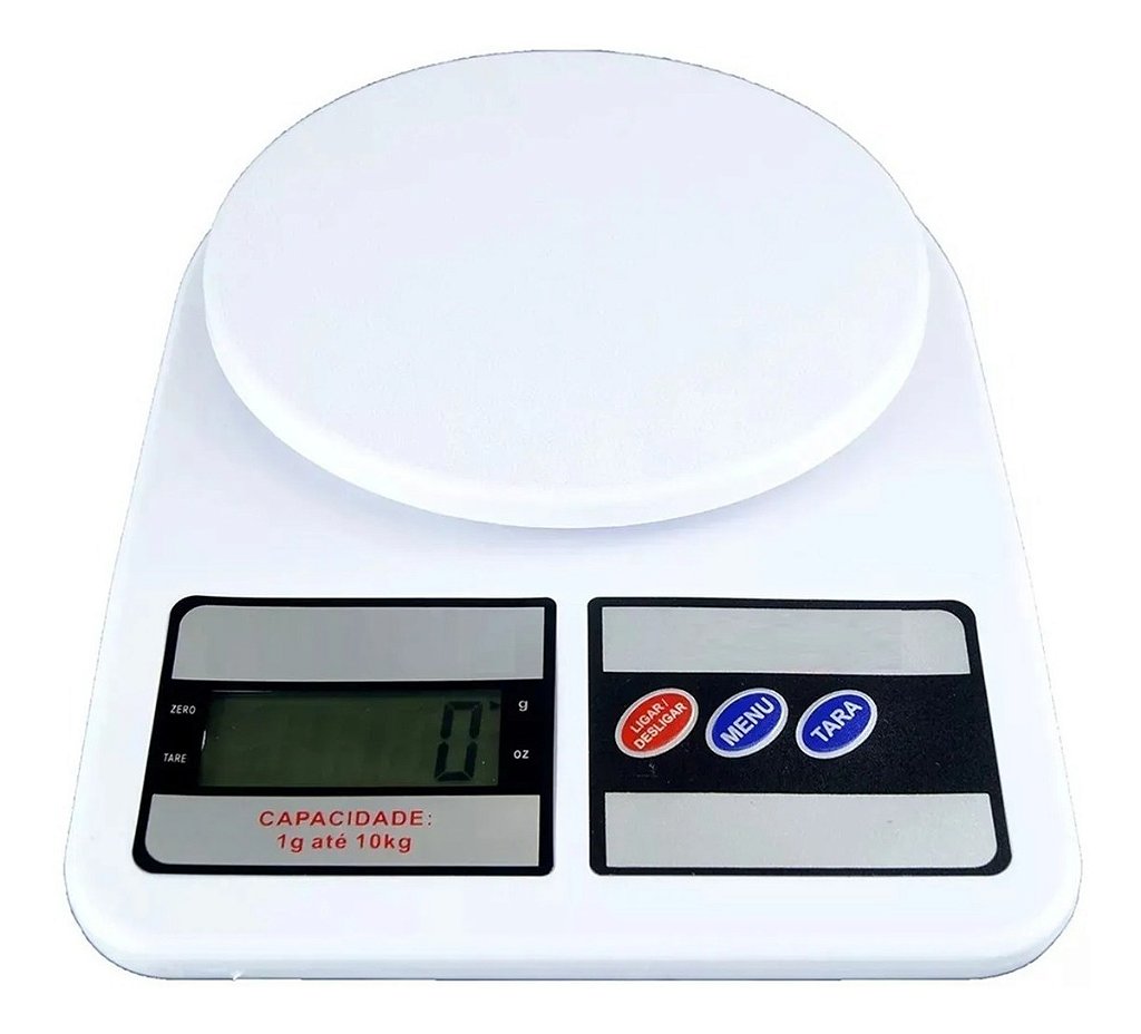 Balança Digital Cozinha de precisão Fitness Nutricao Dieta original até  10kg (Com PILHA) - Cronos Esporte