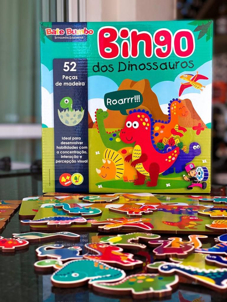 BATE BUMBO - JOGO BINGO DOS BICHOS 52 PEÇAS