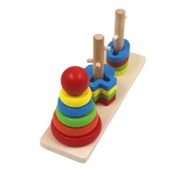 Brinquedo Educativo de Montar Geométrico Torre Multiformas em Promoção na  Americanas