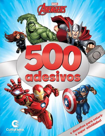 500 Adesivos Pkxd, Naruto, Princesas, Vingadores Livro De
