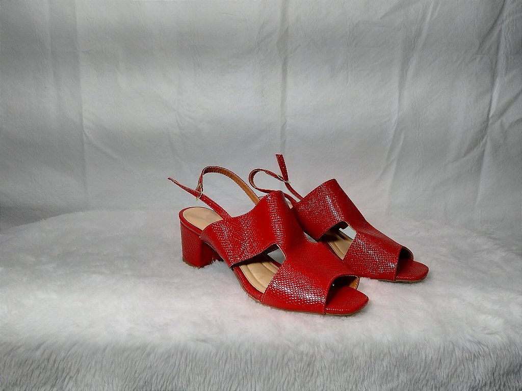 SANDALIA TIRAS GROSSAS SALTO LARGO - Lady Aline