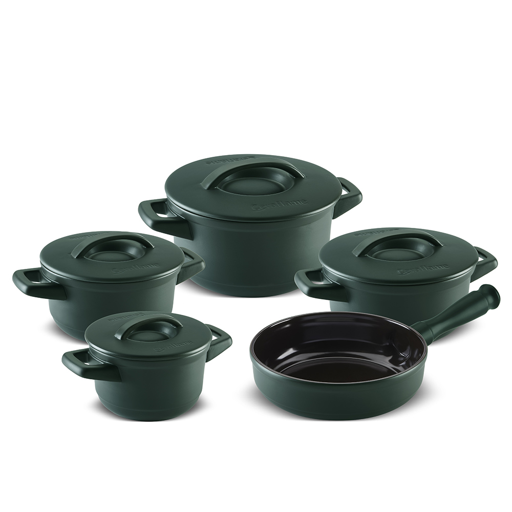 Conjunto de Caçarolas, Ceraflame, Cerâmica, Matte, Alto Padrão
