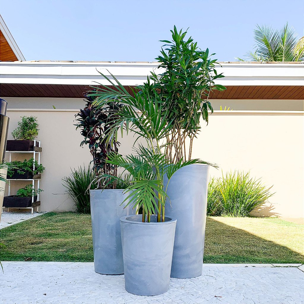 Vaso Alto de Polietileno para Plantas Área Interna e Piscina - Verde Garden  - Tudo para seu Paisagismo