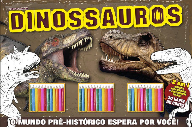 Dinossauros - Colorindo com Lápis de Cor