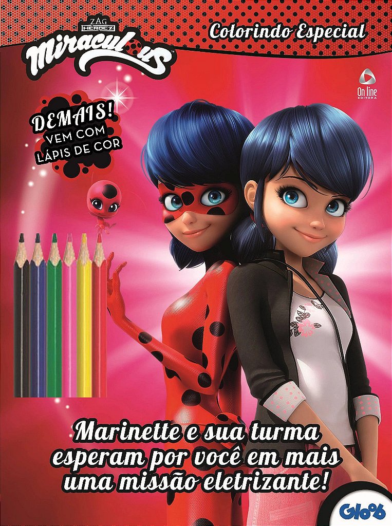 Ladybug e Cat Noir 01 – Imagens para Colorir