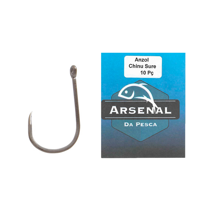 Anzol Arsenal da Pesca Chinu Sure (Sem fisga) - Snook Shop