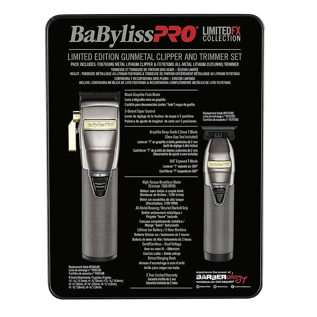 Combo Babyliss Pro LimitedFX Collection Corte e Acabamento - Aksa