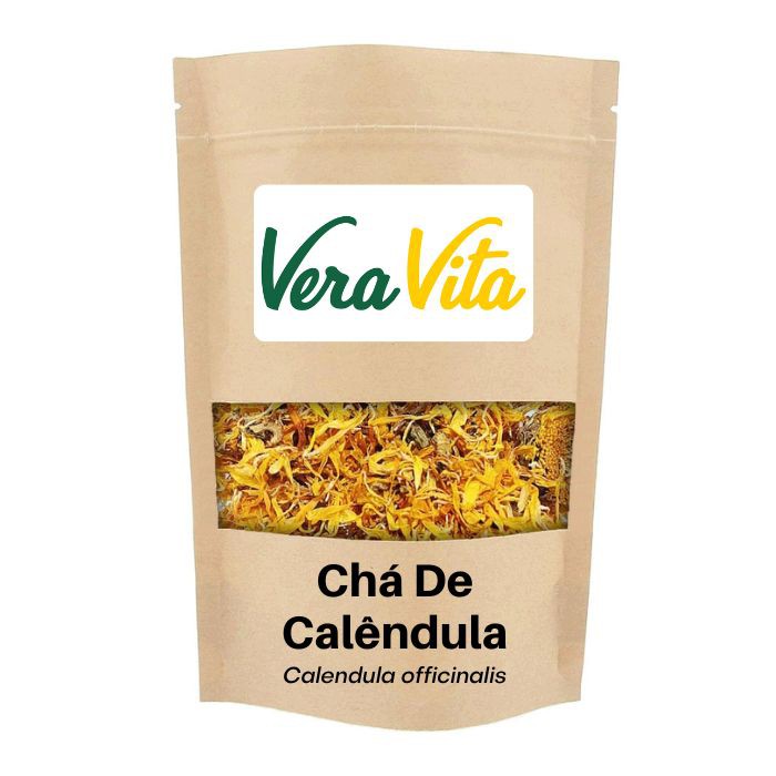 Chá de Calêndula - Calendula officinalis 100g - Vera Vita - Produtos  Naturais