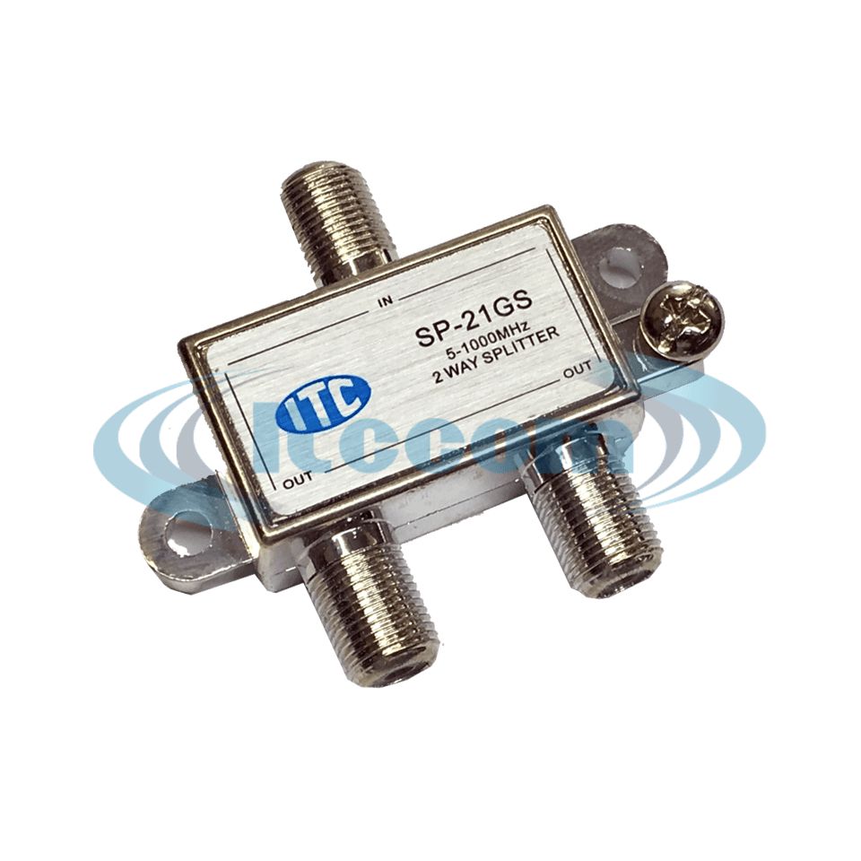 2 Way Splitter 1GHz SP-21GS Soldado - Itccom - Fibra Óptica e CATV