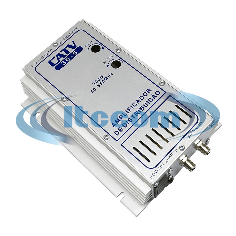 Amplificador de Potência 550MHz 34dB - Itccom - Fibra Óptica e CATV