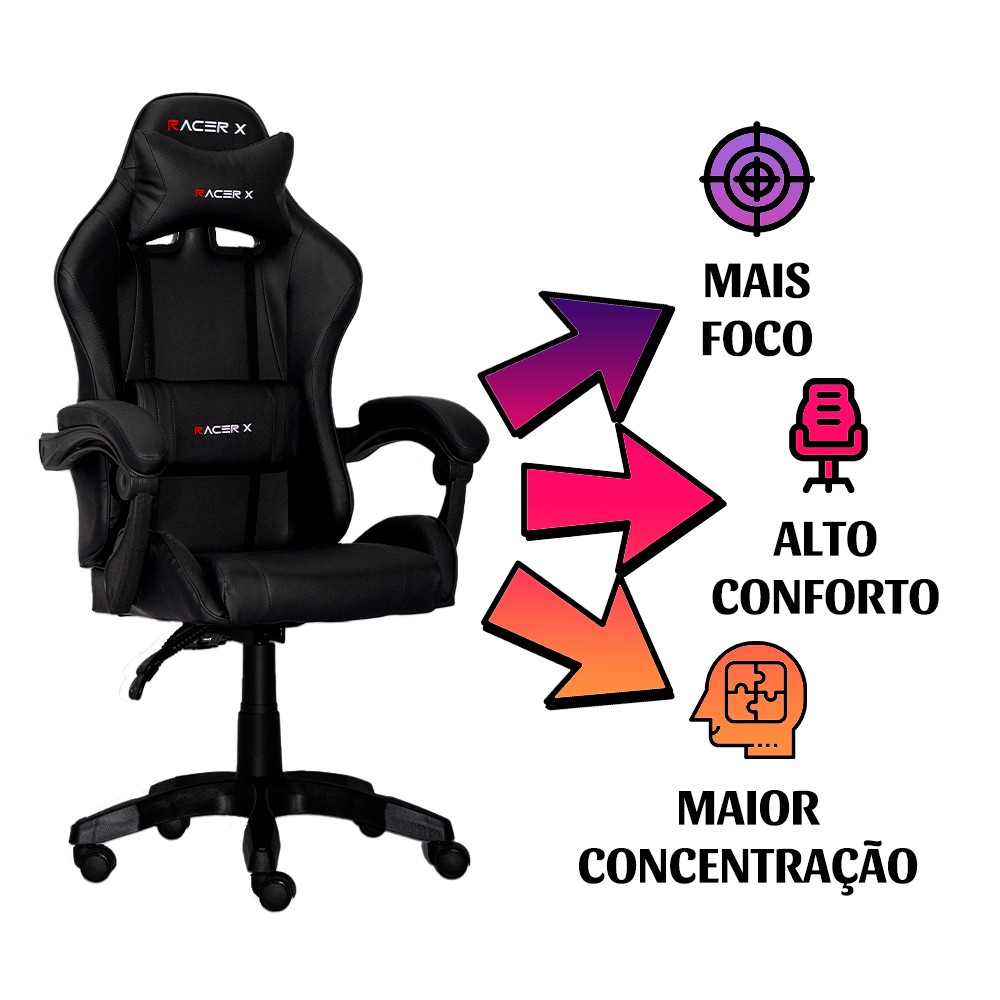 XT Racer - A melhor cadeira gamer do Brasil - CADEIRA DE ESCRITÓRIO  ERGONÔMICA DIRETOR X-WORK