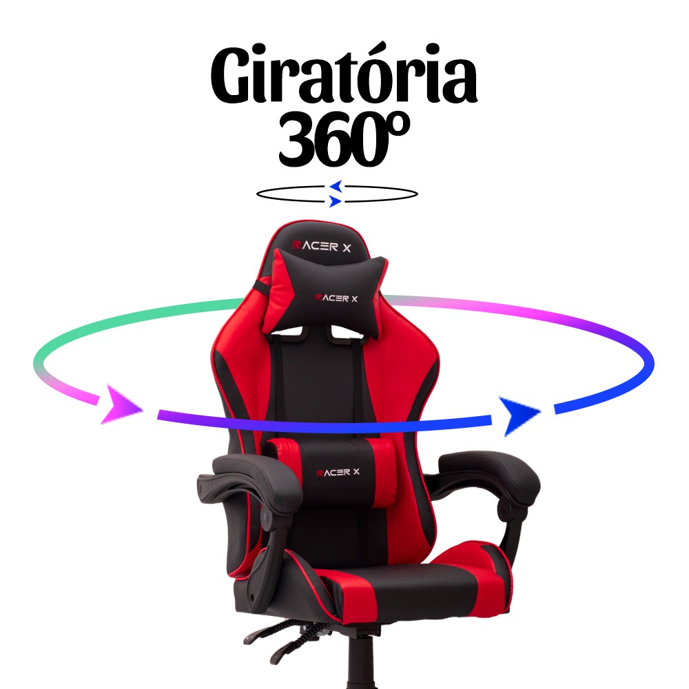 Cadeira Gamer Racer X Comfort Vermelha - Racer X Brasil