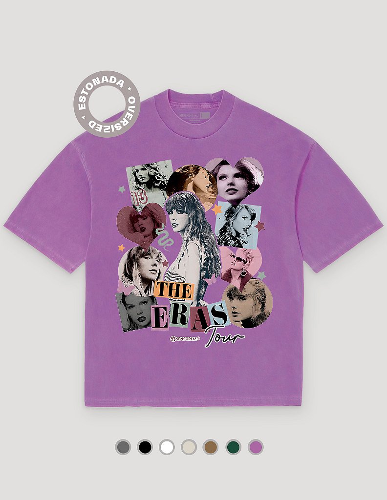 Camiseta Oversized Estonada Taylor Swift The Eras Tour - Sensorial