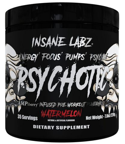 PRÉ-TREINO PSYCHOTHIC BLACK 35 DOSES (FRUIT PUNCH) - INSANE LABZ
