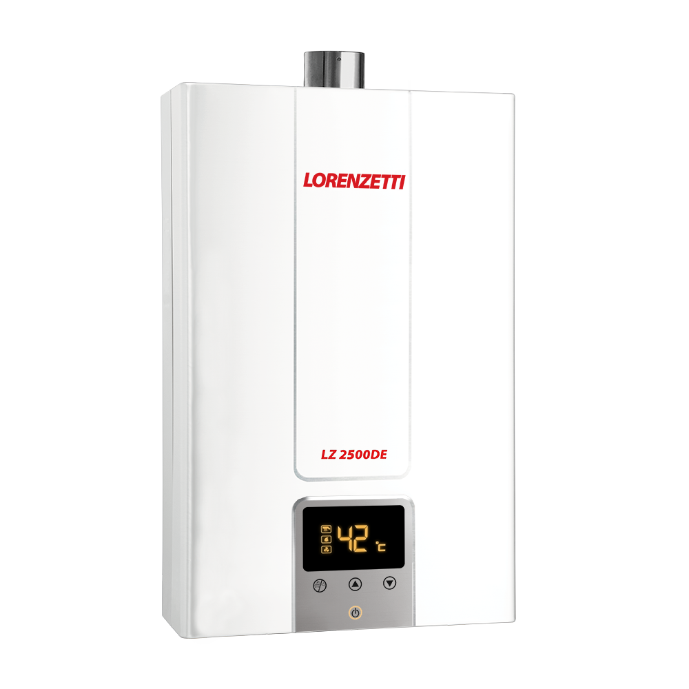 Aquecedor De Água A Gás Lorenzetti 25 Litros LZ 2500 DE-B Branco