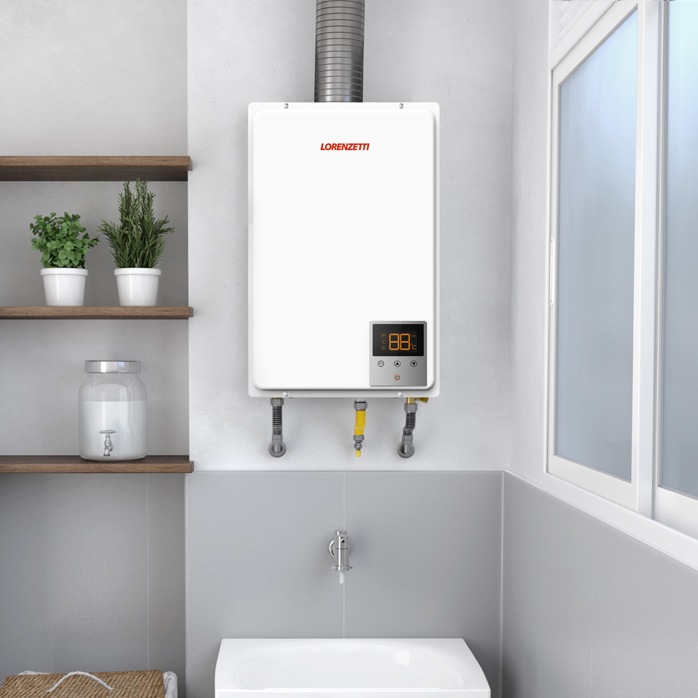 Aquecedor De Água A Gás Lorenzetti 37 Litros LZ 3700DE Branco