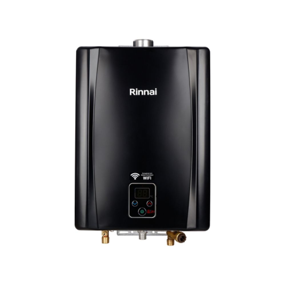 Aquecedor De Água A Gás Rinnai 21 Litros E21 FEH GLP Preto