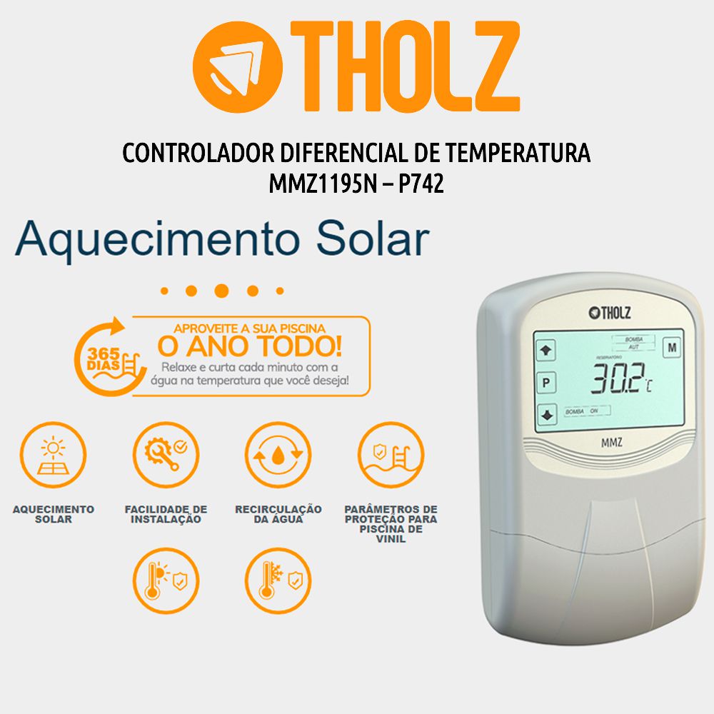 Controlador De Temperatura CDT Tholz MMZ 1195N - P742 110V - A