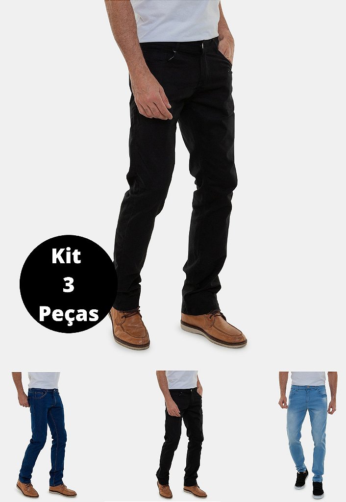 Kit 1 Blazer Jeans Ccom Licra + 1 Calça Skinny Feminina Jeans Com