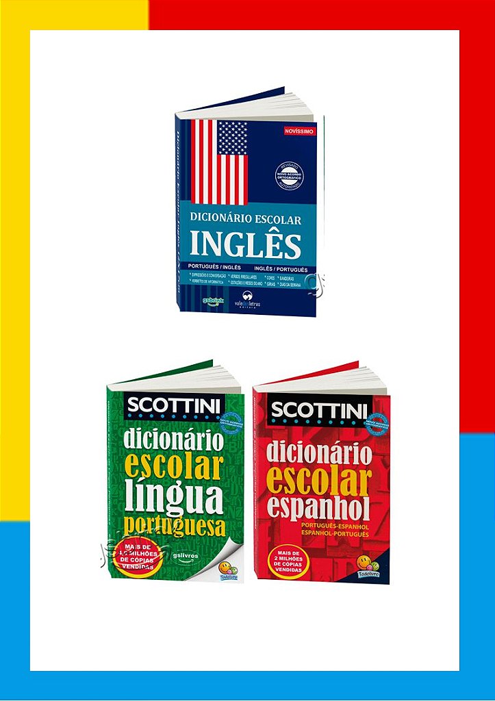 Collins Dicionario Escolar, Ingles-Portugues, Portugues-Ingles, Dicitonary