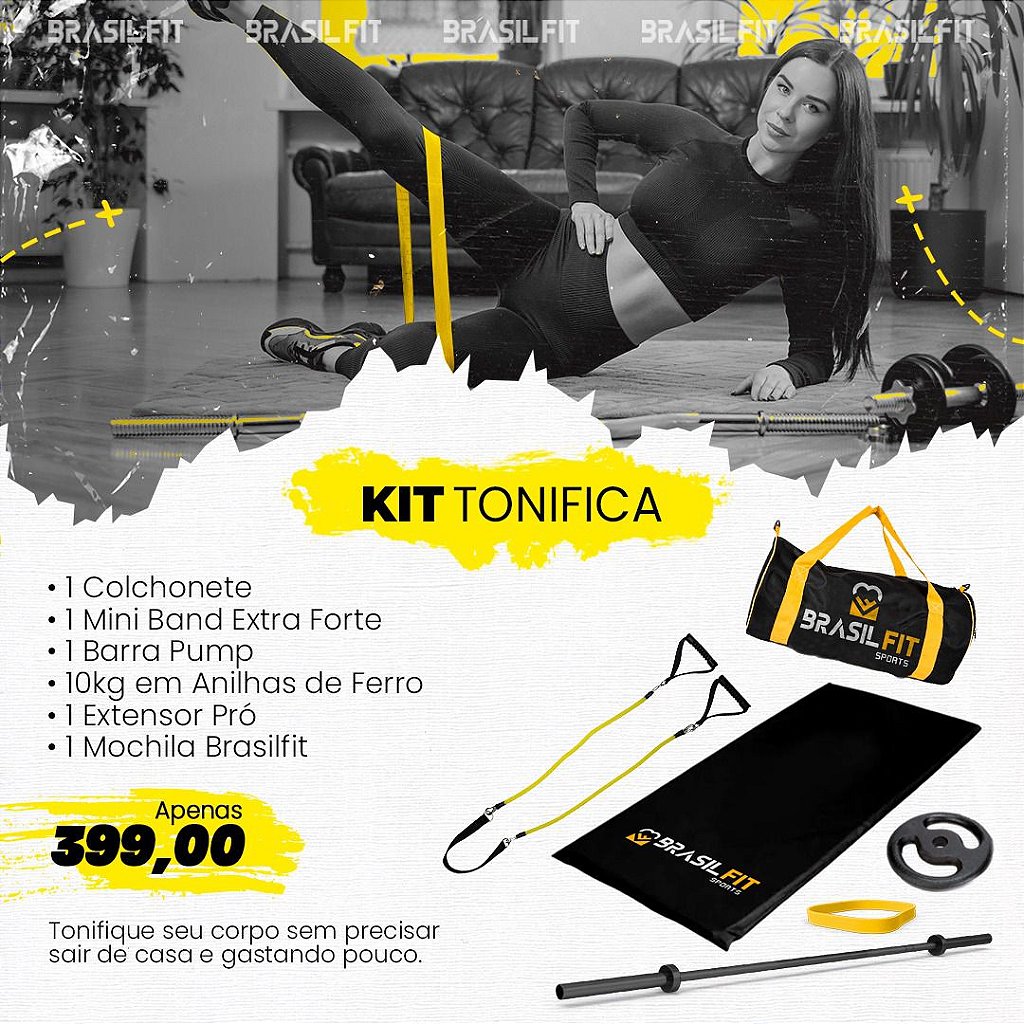 Kit Tonifica Brasil Fit - Brasil Fit Industria e Comercio Fitness