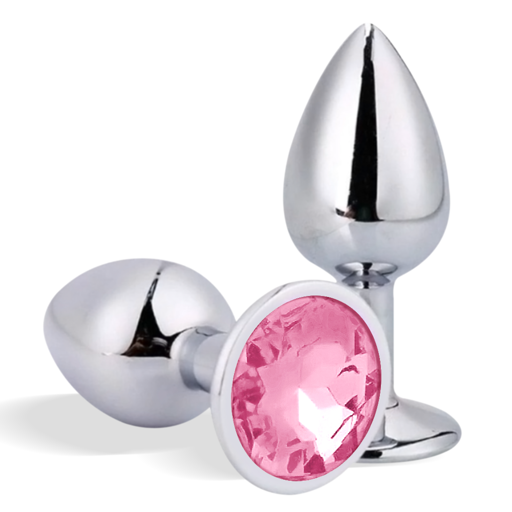 PLUG ANAL EM AO TAM M ROSA CLARO - CAMA REDONDA LOVE SHOP