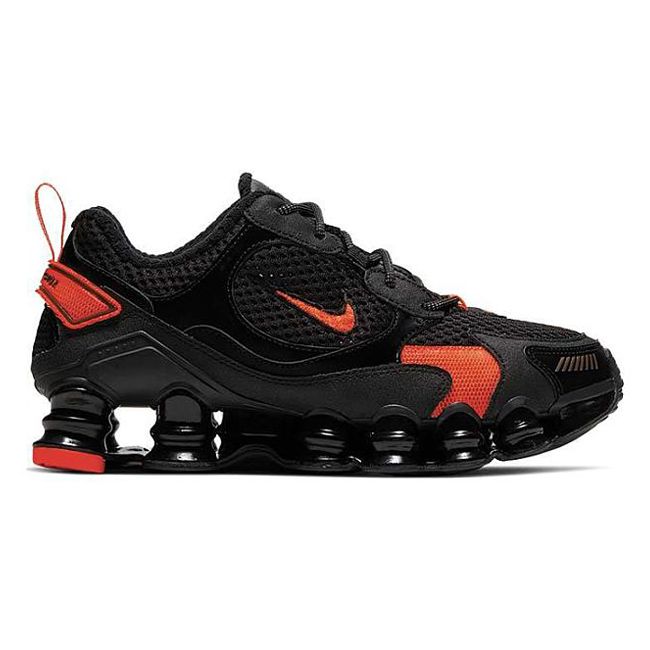 nike shox preto e laranja