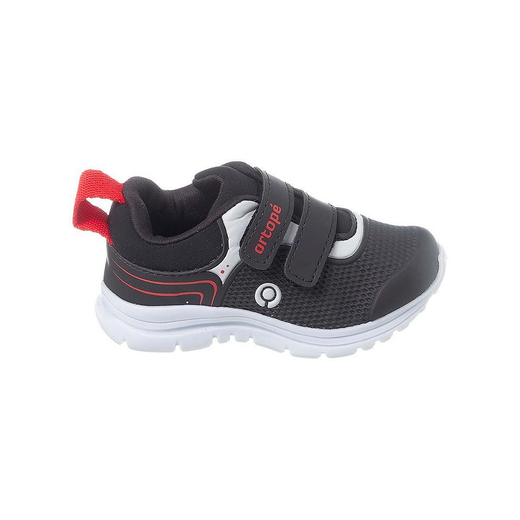 Tênis Infantil Masculino Ortopé Dna Flex Preto 292152 - Estrela Mix - Uma  Loja Completa