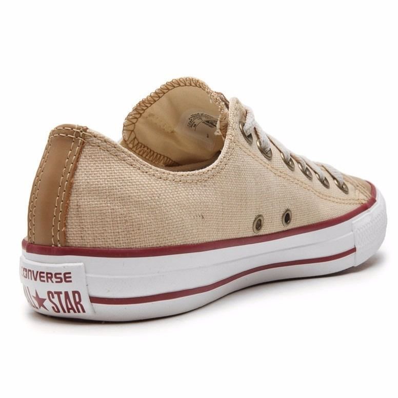 Tenis Converse All Star Marrom Natural CT4360 Estrela Mix Uma Loja Completa