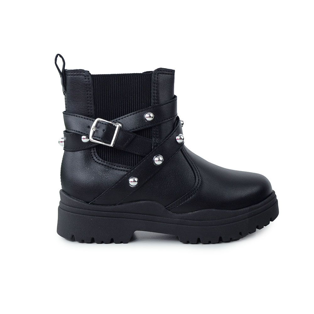Bota Infantil Molekinha Preta Bota Infantil Molekinha NP Pele