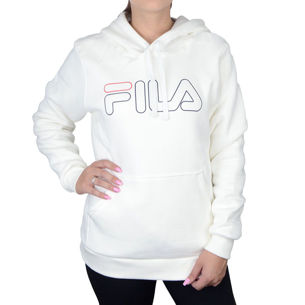 Fila Outline Blusa Capuz Outline Capuz Moletom Branco Fila Blusa