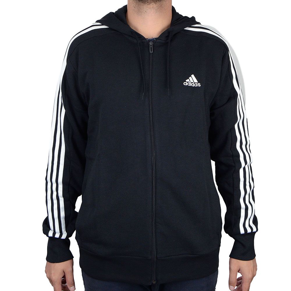 Casaco Moletom Masculino Moletom Adidas Preto Com Capuz Moletom