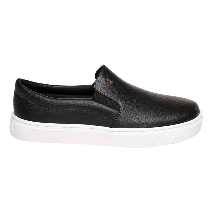 Tênis Feminino Santa Lolla Slip On Preto - 01AC - Estrela Mix - Uma Loja  Completa
