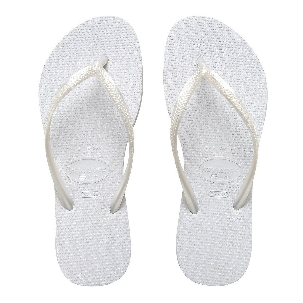 chinelo branco feminino havaianas
