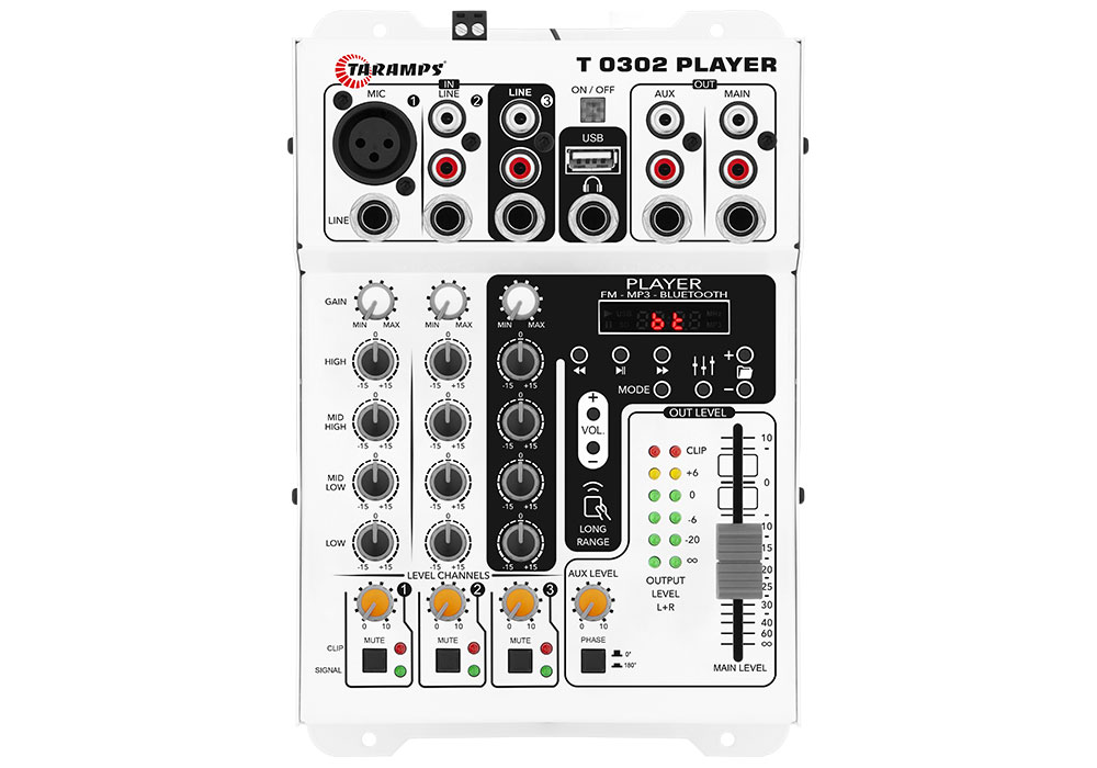 Mesa de Som Taramps T-0302 Player | Compre na G2 Distribuidora