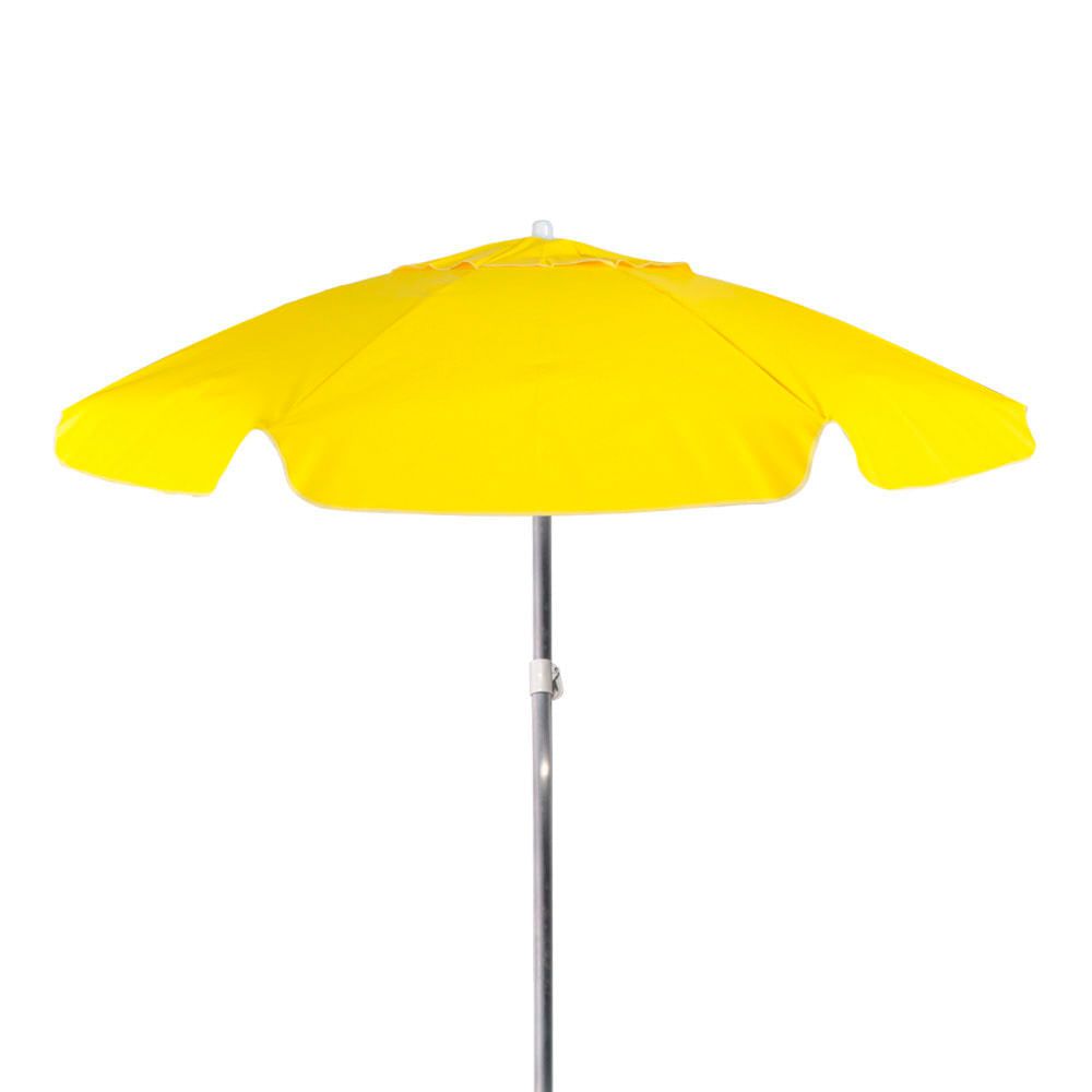 Guarda-Sol em Bagum e Haste de Alumínio 2,00m Amarelo - Brasil Plásticos