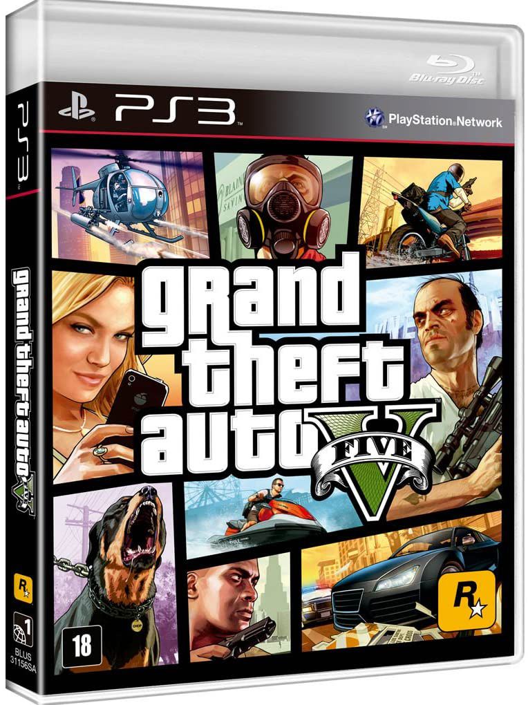 Grand Theft Auto V - GTA V - GTA 5 PS3 - Game Games - Loja de