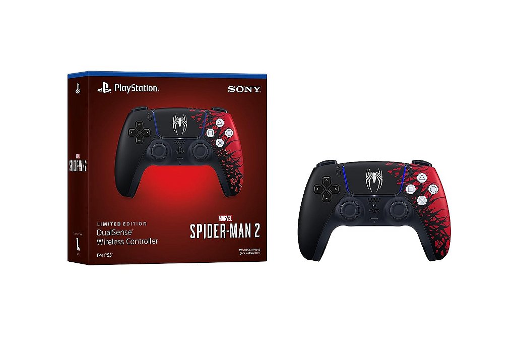 Controle sem Fio Sony Dualsense Edição Limitada Marvel Spider-Man 2 para PS5  Playstation 5 - CGN Games BH