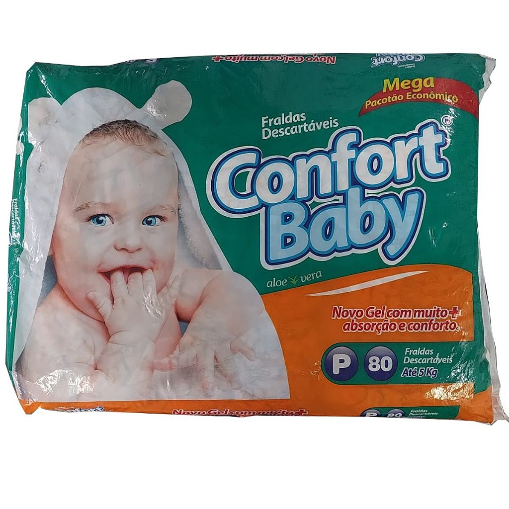 Fralda Infantil Confort Baby Pacotão P 80 unidades - Confort - Medical |  Produtos Médicos e Hospitalares