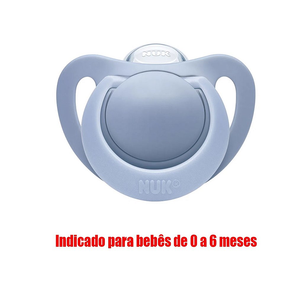 Chupeta Sensitive Soft 100% Silicone Boy S1 (0 a 6 meses) – NUK - Medical