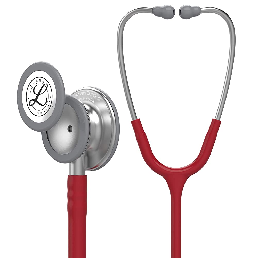 Littmann Classic III 聴診器 赤 69 cm Estetoscópio Littmann Classic III 5627 Vinho - Medical | Produtos