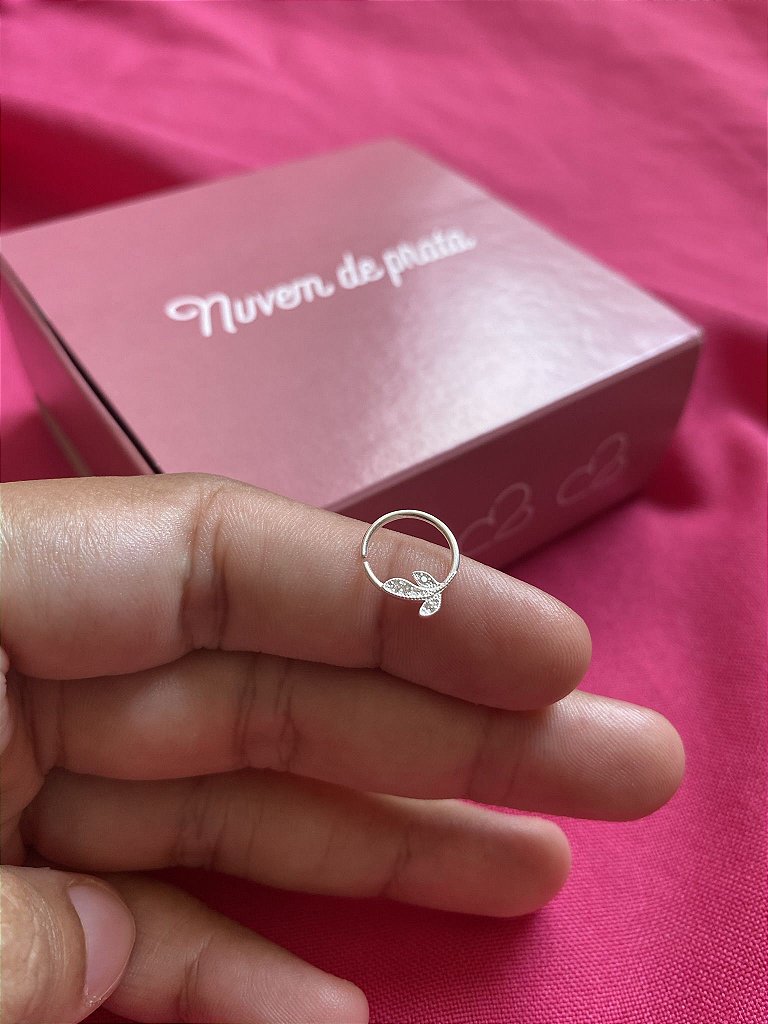 Piercing Argolinha Nariz - Nuvem de Prata