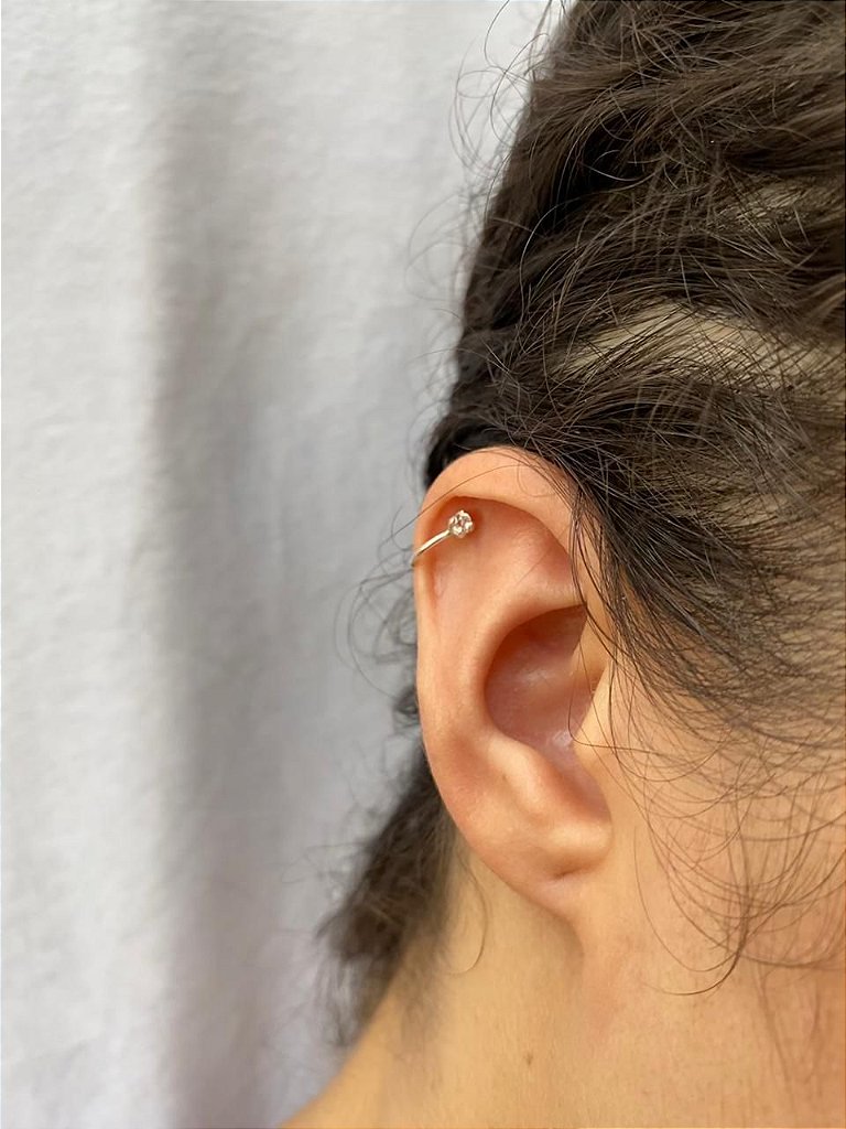 Piercing Argolinha Nariz - Nuvem de Prata