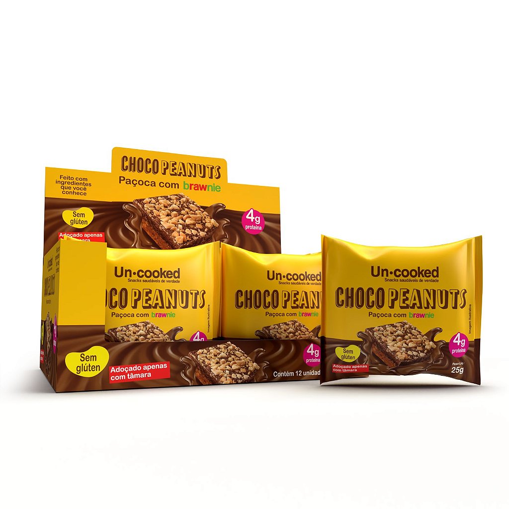 DISPLAY CHOCOPEANUTS - 20 UNIDADES de 25 GRAMAS - Uncooked