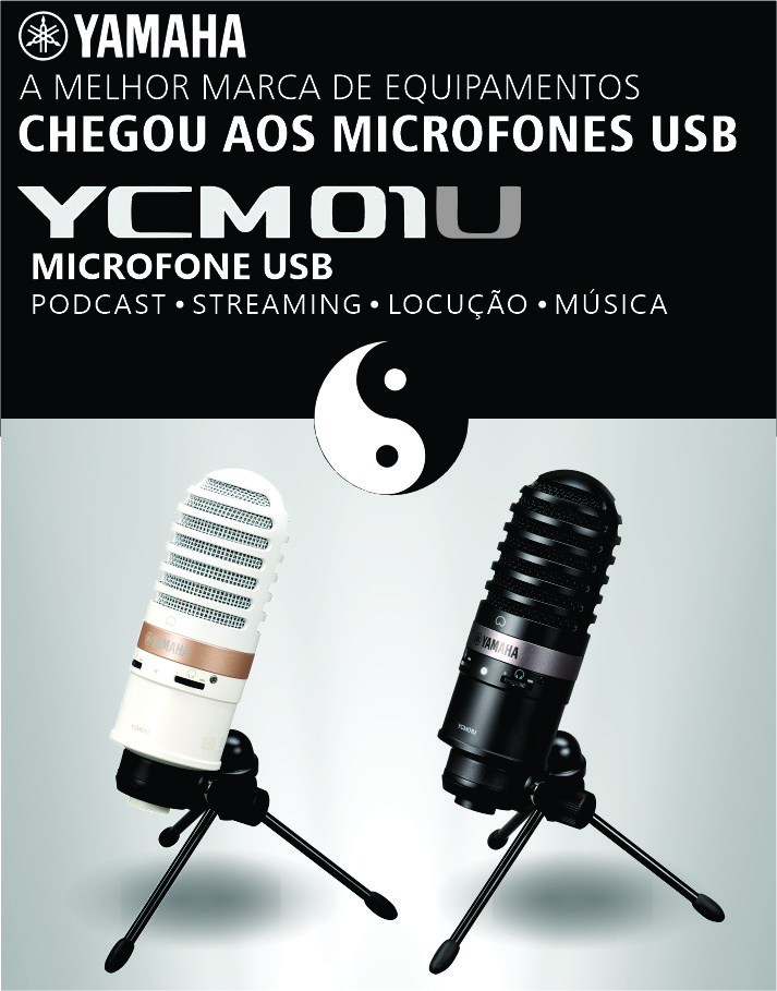 AG01 YAMAHA MICROFONE USB PARA LIVE STREAMING - Atelie do Som