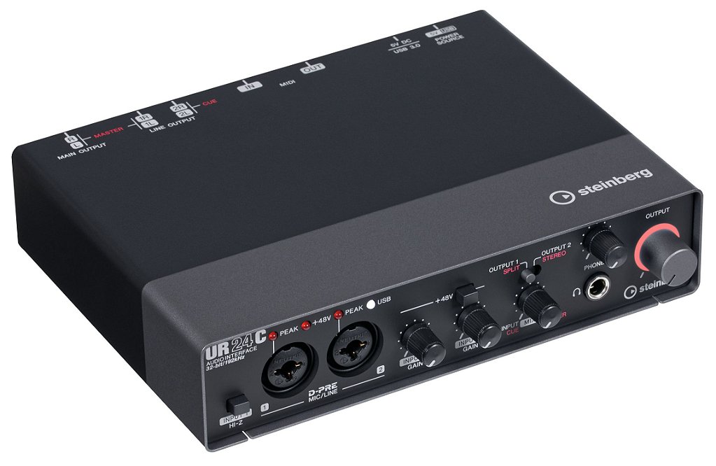 ヤマハYAMAHA スタインバーグ UR24C AUDIO INTERFACE UR24C YAMAHA STEINBERG INTERFACE DE ÁUDIO (GRÁTIS CURSO ONLINE